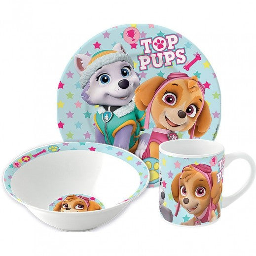 Buy Stor Paw Patrol Girl Ceramic 3 Pcs Snack Set | Yallatoys.com