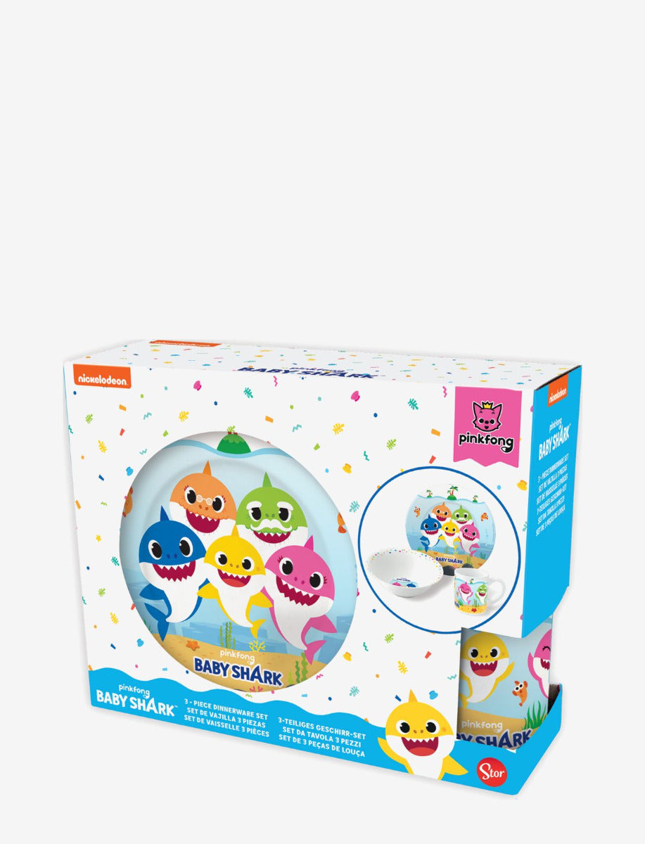 Buy Stor Baby Shark Ceramic 3 Pcs Snack Set | Yallatoys.com