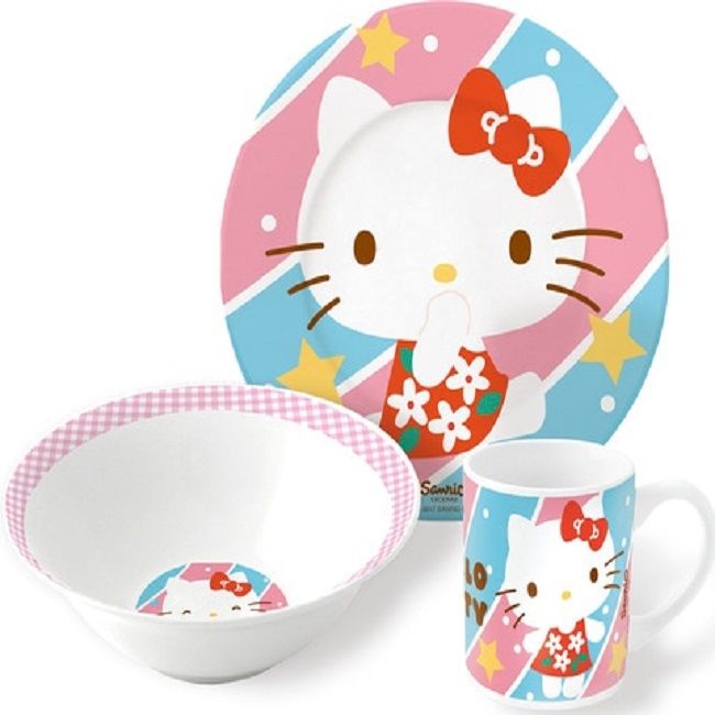 Buy Stor Hello Kitty Ceramic 3 Pcs Snack Set | Yallatoys.com