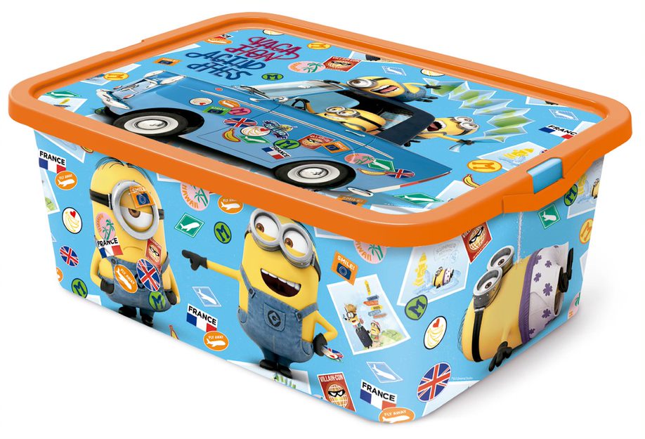 Buy Stor Storage Click Box 13Litre Minions Icon | Yallatoys.com