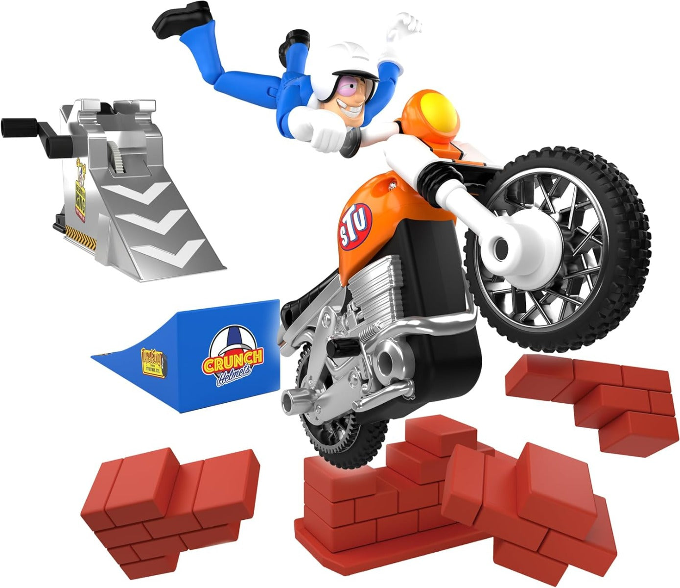 Buy Stuntman Stu Nitro Boost Stunt Bike with Launch Ramp | Yallatoys.com