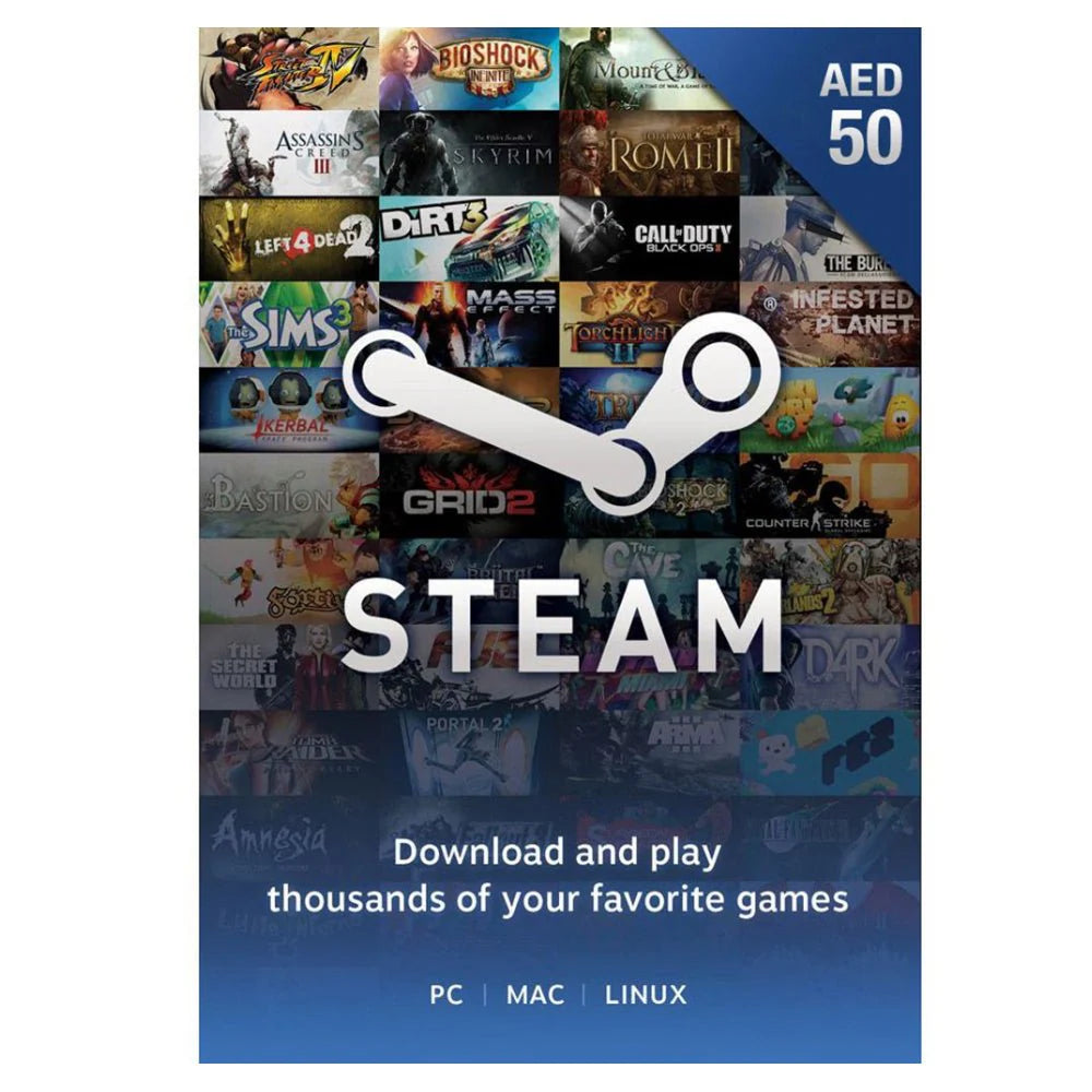 Buy Steam Wallets 50AED | Yallatoys.com