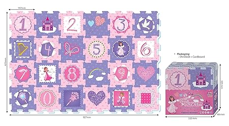 Sunta Fairy Princess and Numbers Puzzle Mat Sunta Yallatoys