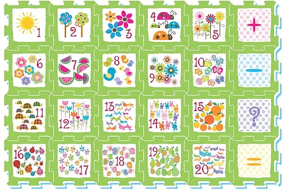 Sunta Numbers and Objects Puzzle Mat