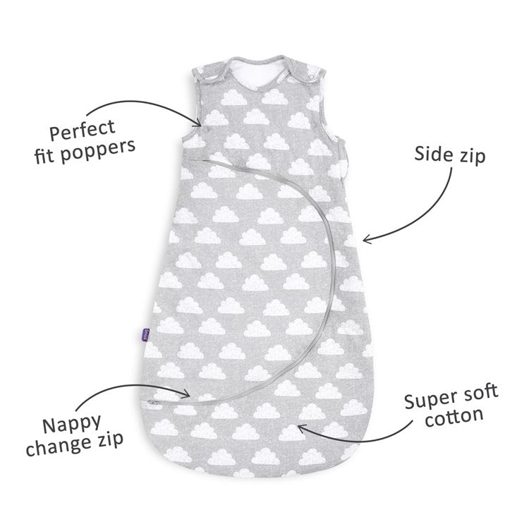 Snuz Pouch Sleeping Bag 1.0 Tog Cloud Nine 6 To 18 Months Snuz Yallatoys