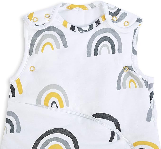 Snuz Pouch Sleeping Bag 1.0 Tog Mustard Rainbow 0 To 6 Months Snuz Yallatoys