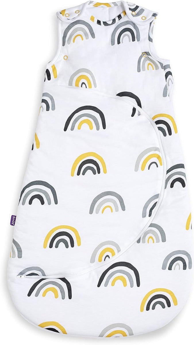 Snuz Pouch Sleeping Bag 2.5 Tog Mustard Rainbow 0 To 6 Months Snuz Yallatoys