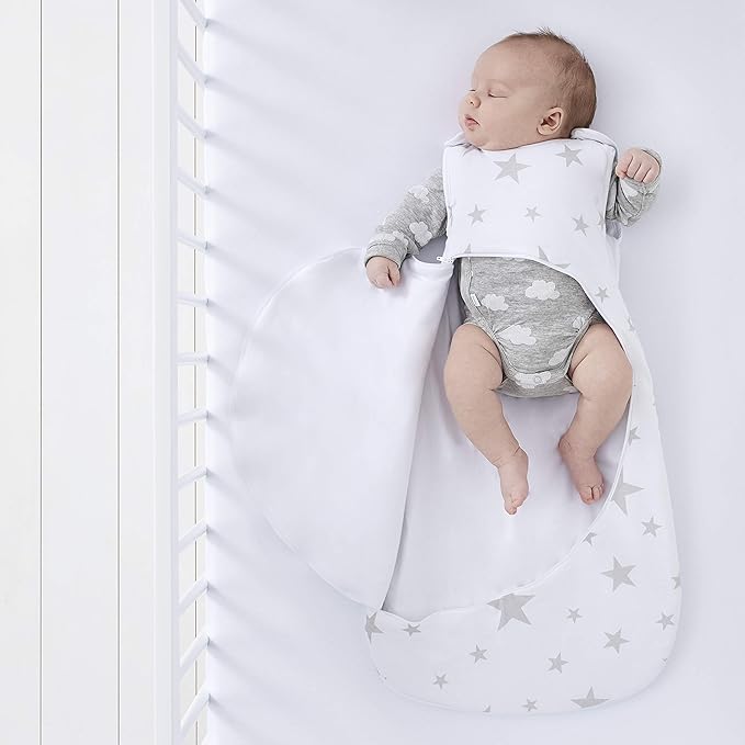 Snuz Pouch Sleeping Bag 2.5 Tog Grey Star 6 To 18 Months Snuz Yallatoys