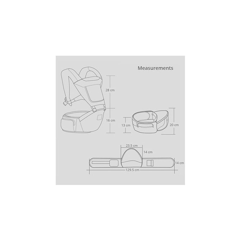 Sunveno Kangaroo Style Ergonomic Baby Carrier GreySVOSN_EBC_GY Sunveno Yallatoys