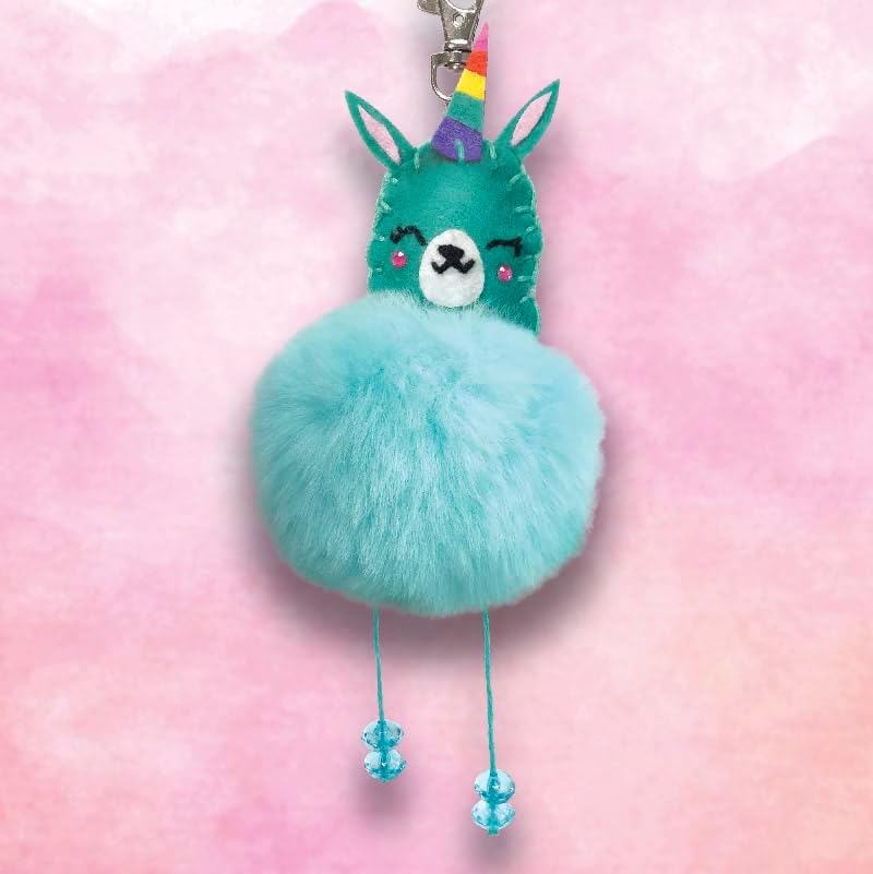 Buy Sew Star Hobby Set Diy Bag Charm With Furry Pompom Llama | Yallatoys.com