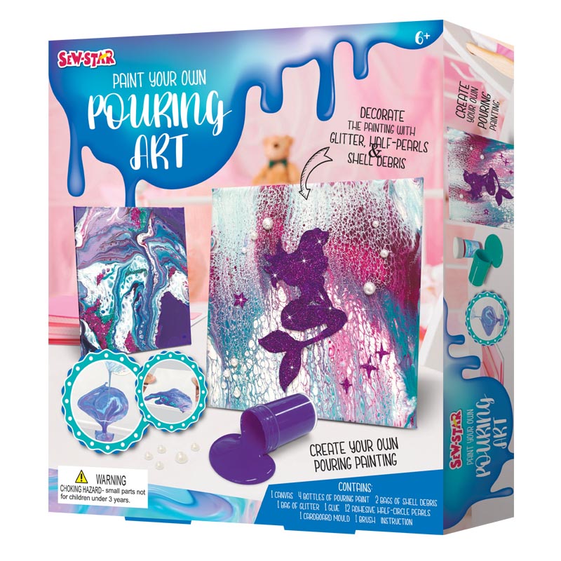 Buy Sew Star Paint Your Own Pouring Art | Yallatoys.com