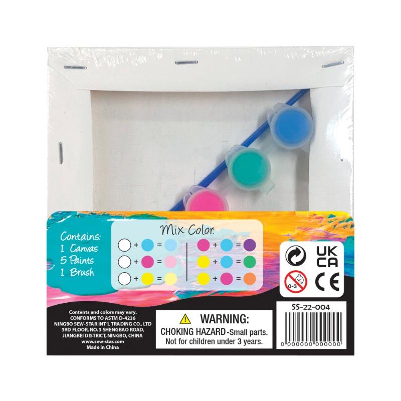 Buy Sew Star Glitter Canvas Painting Kit Alpaca | Yallatoys.com