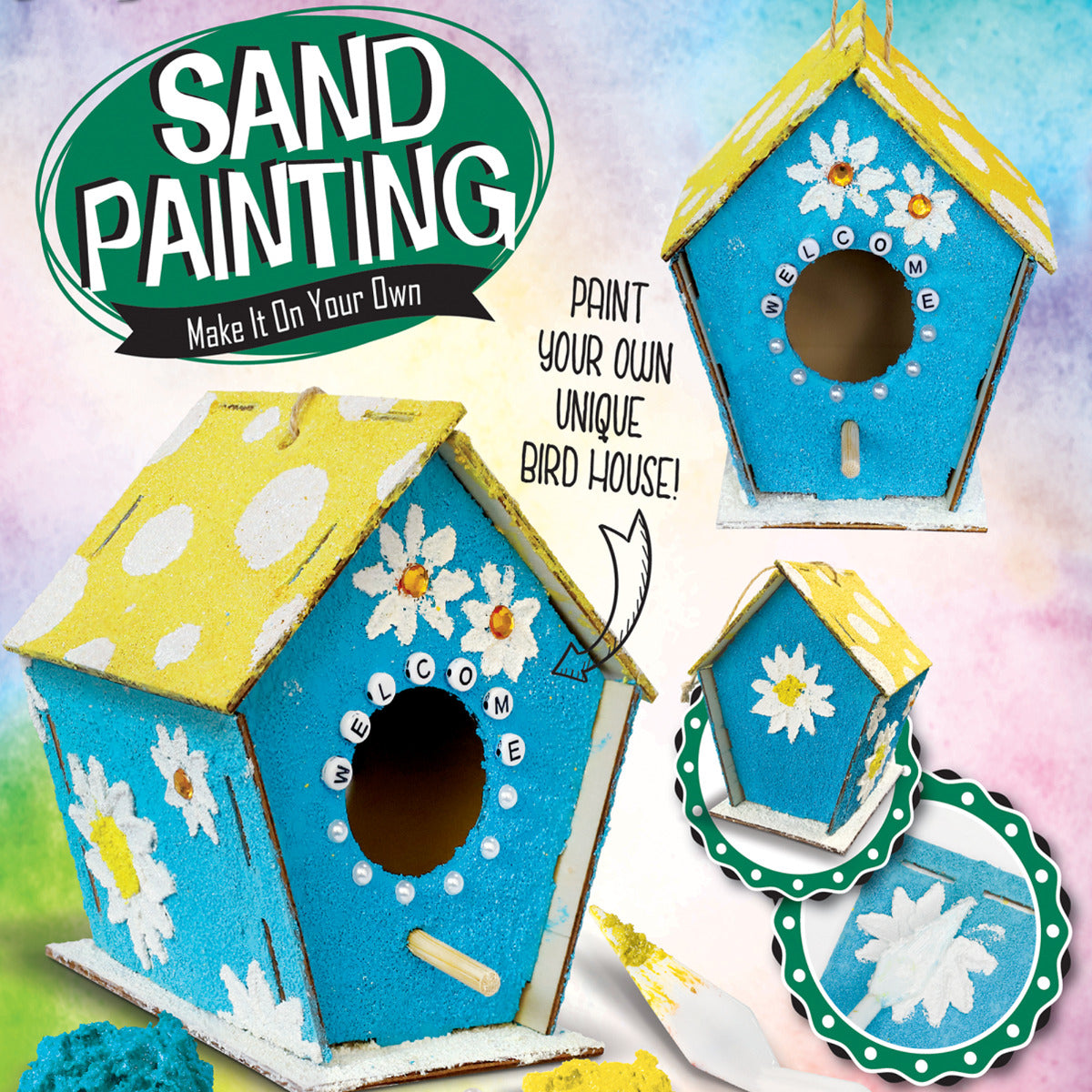 Buy Sew Star Sand Painting Bird House | Yallatoys.com