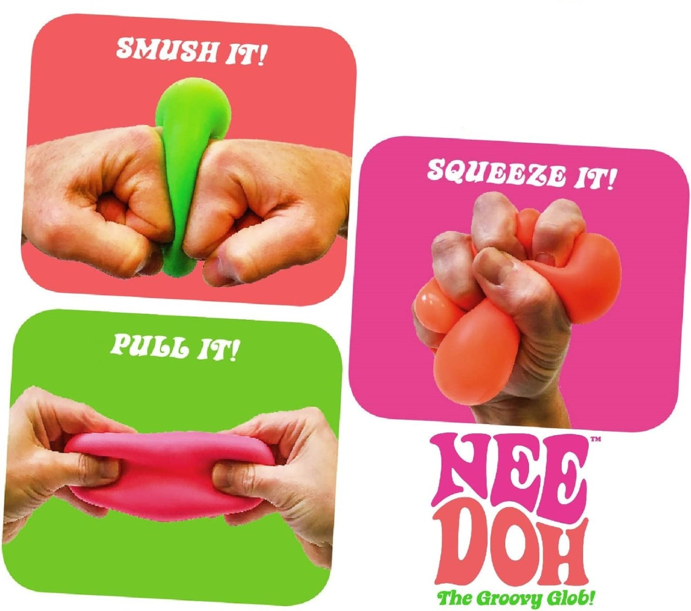 Buy Schylling The Groovy Glob Nee Doh Sensory Squishy Ball (Sold Separately Subject to Availability) | Yallatoys.com
