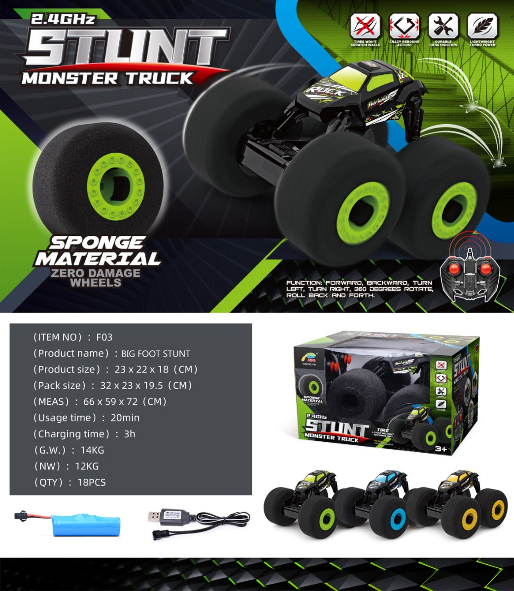 Buy Synpo Stunt Monster Truck Remote Control (Sold Separately Subject to Availability) | Yallatoys.com