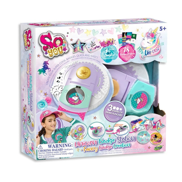 Buy So Beads Unicorn Badge Station Fancy Badge Creation | Yallatoys.com