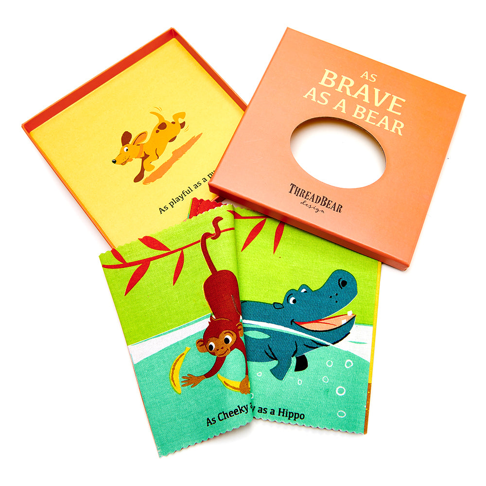 Buy ThreadBear Design As Brave as a Bear Rag Book | Yallatoys.com