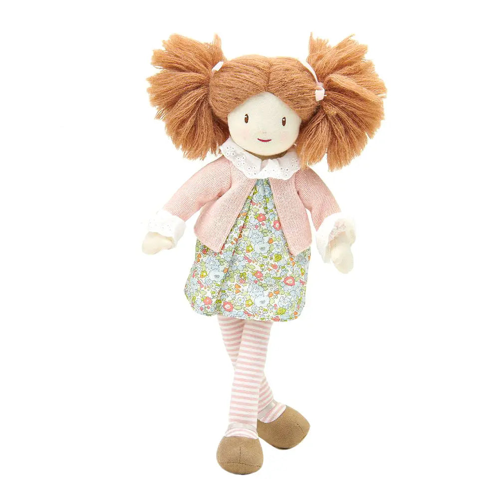 ThreadBear Design Marty Floral Rag Doll Thread Bear Yallatoys