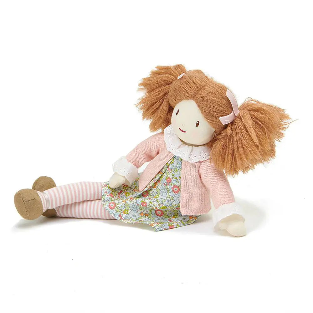 ThreadBear Design Marty Floral Rag Doll Thread Bear Yallatoys
