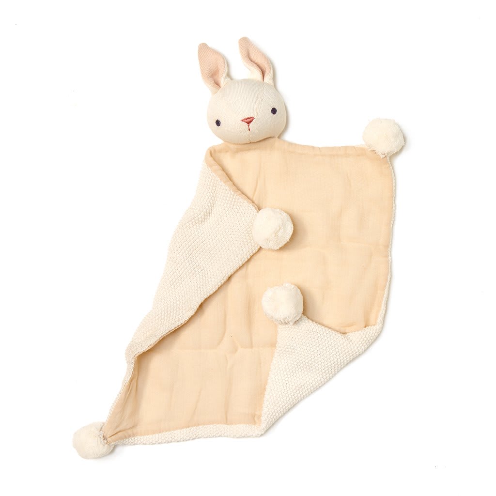 Buy ThreadBear Design Baby Threads Cream Bunny Comforter | Yallatoys.com