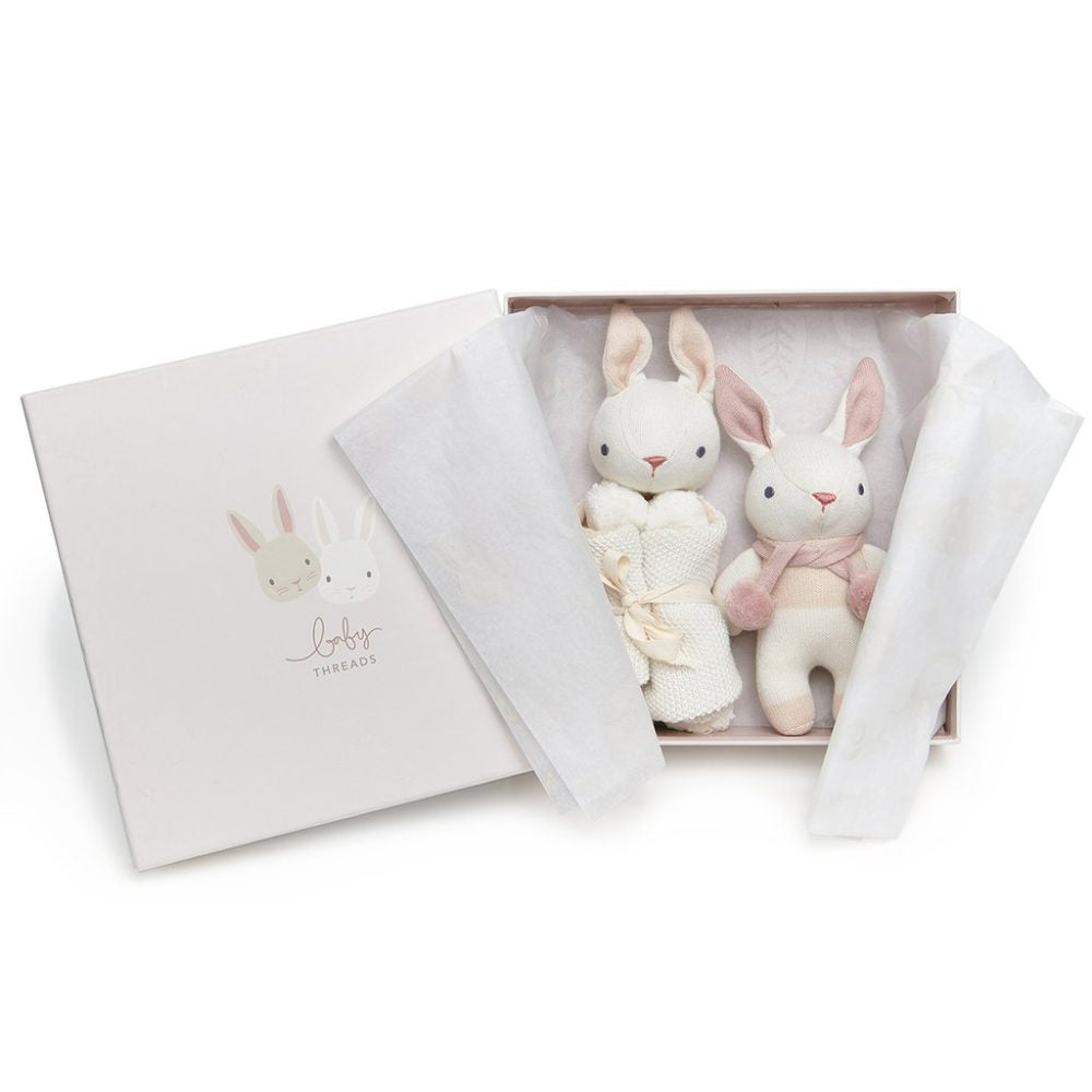 Buy ThreadBear Design Baby Threads Cream Bunny Gift Set | Yallatoys.com