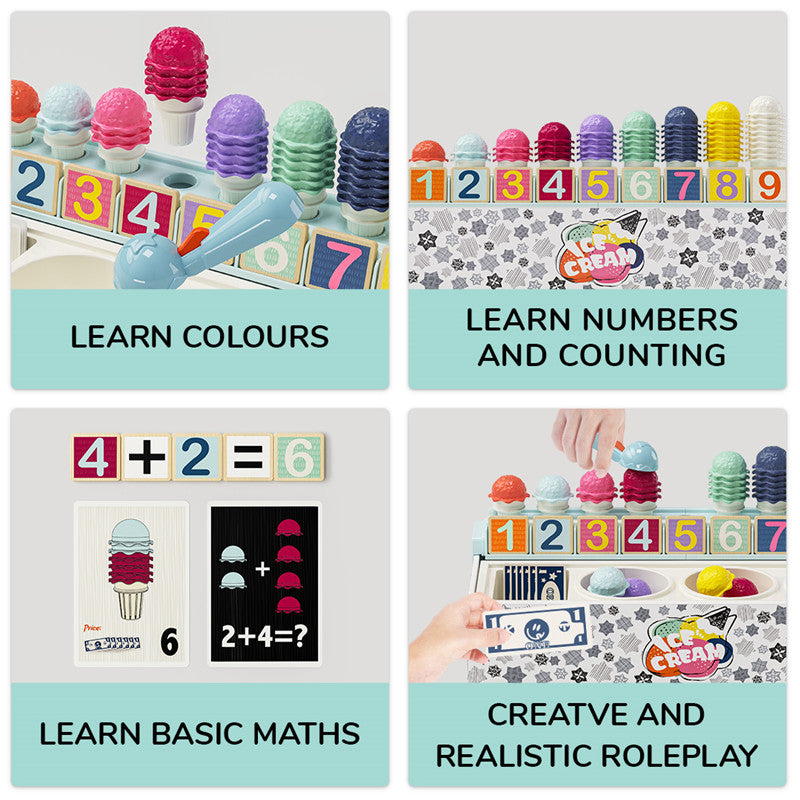 Buy Topbright Number Cognitive Ice Cream Learning Box | Yallatoys.com