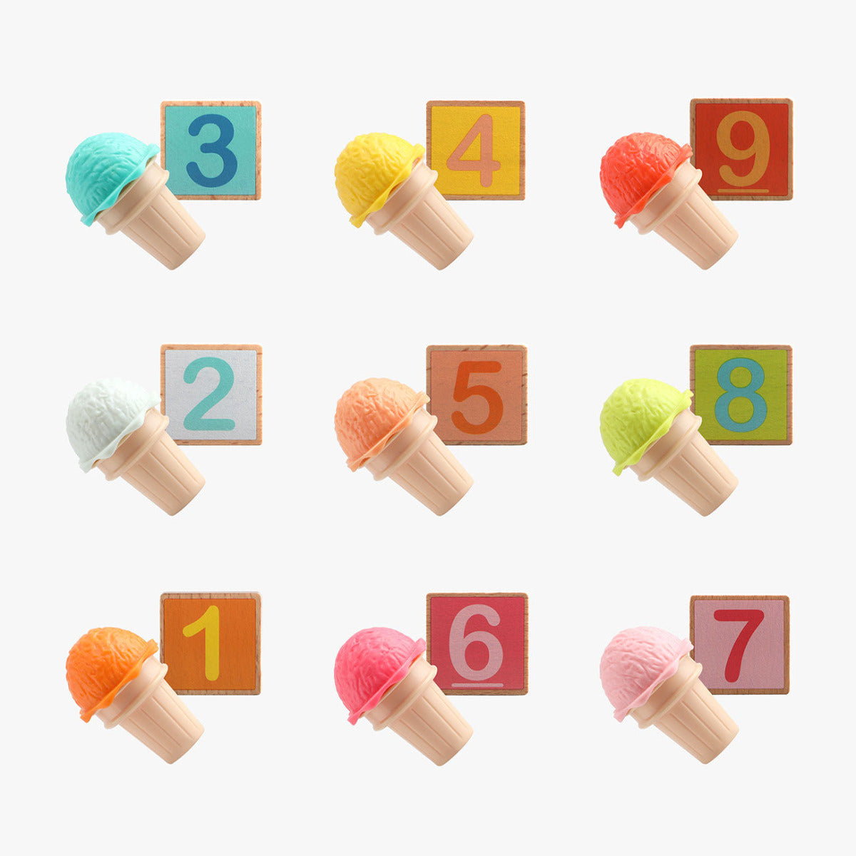 Buy Topbright Colorful Number Cognitive Ice Cream Learning Box | Yallatoys.com
