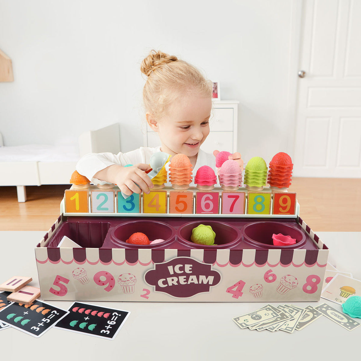 Buy Topbright Colorful Number Cognitive Ice Cream Learning Box | Yallatoys.com