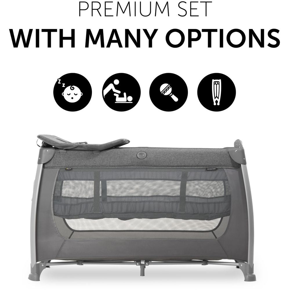Hauck - Travel Cots Play N Relax Center - Charcoal Hauck Yallatoys