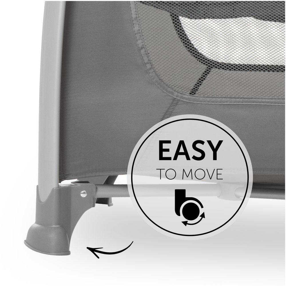 Hauck - Travel Cots Play N Relax Center - Charcoal Hauck Yallatoys