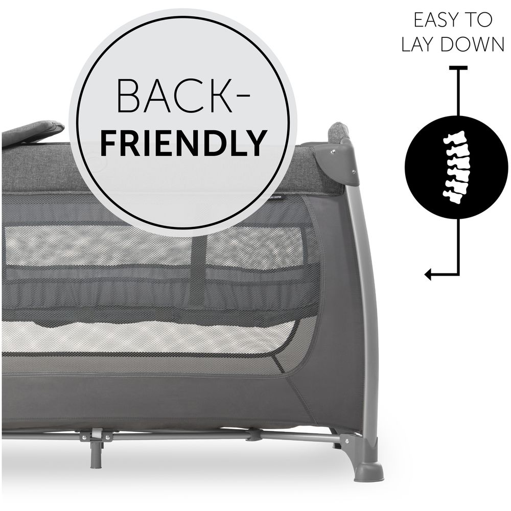 Hauck - Travel Cots Play N Relax Center - Charcoal Hauck Yallatoys