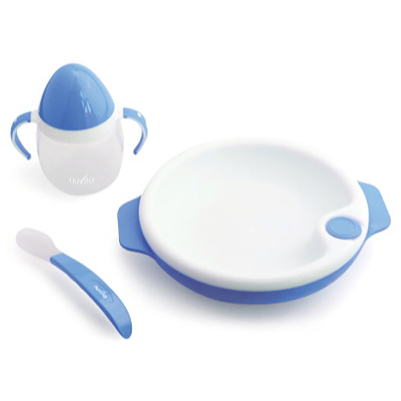 Nuvita Weaning Set 6 Months+. Warmplate  Silicone Spoon  Training Cup Nuvita Yallatoys