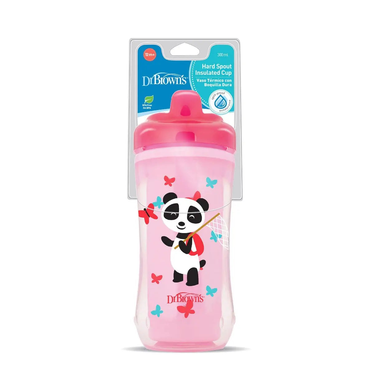 10 Oz Hard-Spout Insulated Cup - Pink Panda (Stage 3: 12M+) Yallamomz Yallatoys