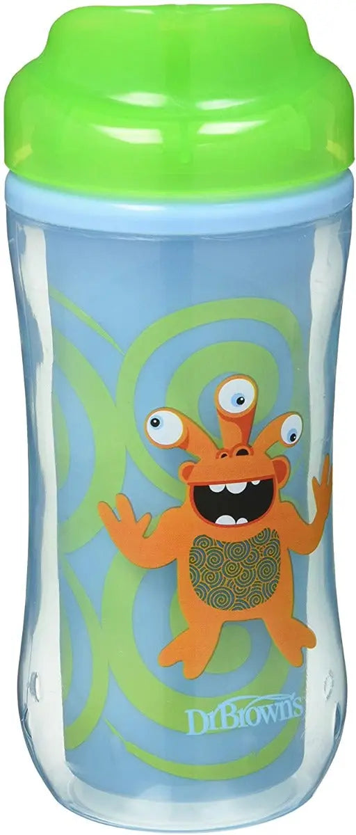 Dr Browns 10 oz Spoutless Insulated Cup Blue Raccoon Stargazing Dr Browns Yallatoys