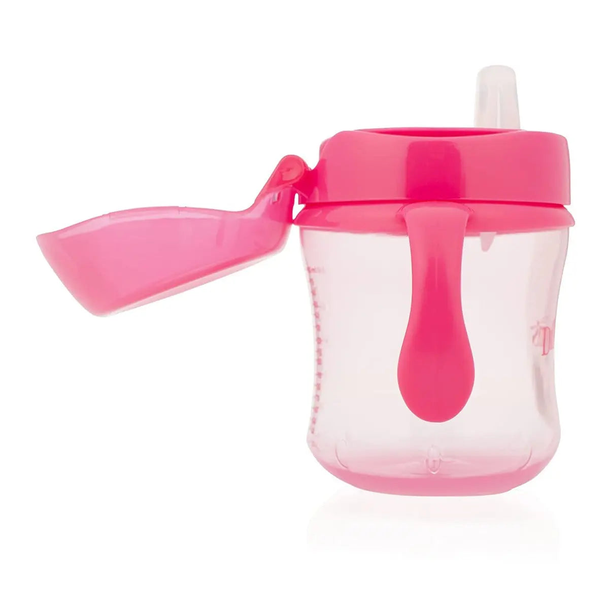 Dr.Browns 6 Oz/180 Ml Soft Spout Transition Cup W/ Handles Pink Deco 6M+ 1 Pack Dr Browns Yallatoys