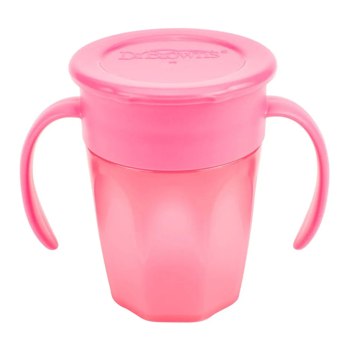Dr Browns Cheers 360 Cup With Handles 250ml Pink 1 piece Yallamomz Yallatoys