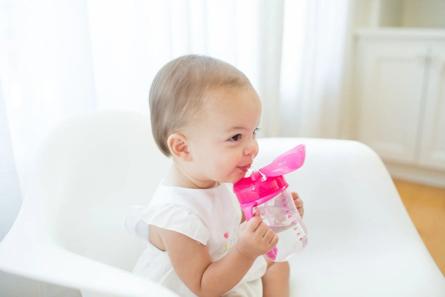 Dr Browns 9 Oz / 270 Ml Baby`S First Straw Cup With Handles - Pink (6M+) Dr Browns Yallatoys