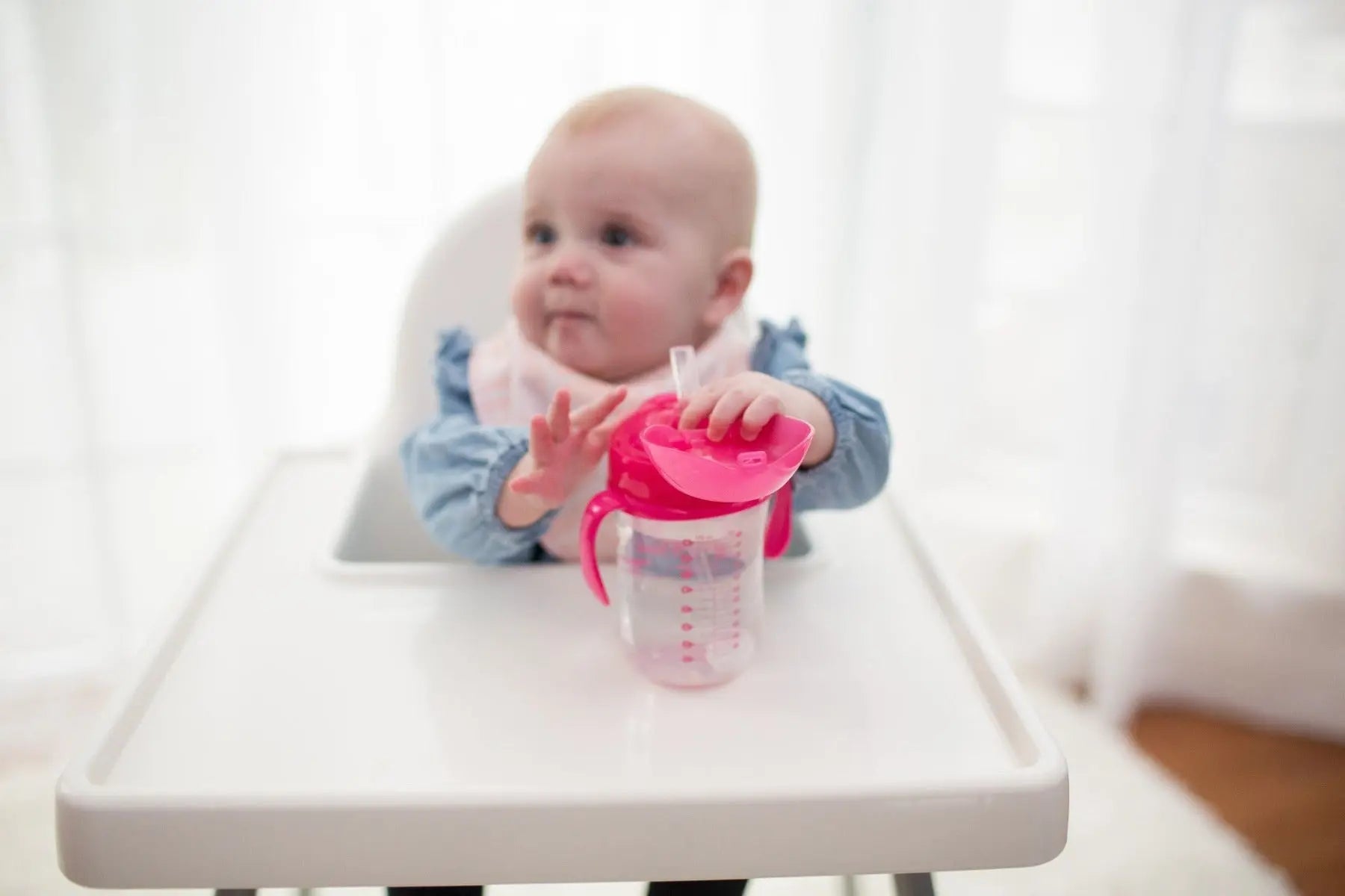 Dr Browns 9 Oz / 270 Ml Baby`S First Straw Cup With Handles - Pink (6M+) Dr Browns Yallatoys