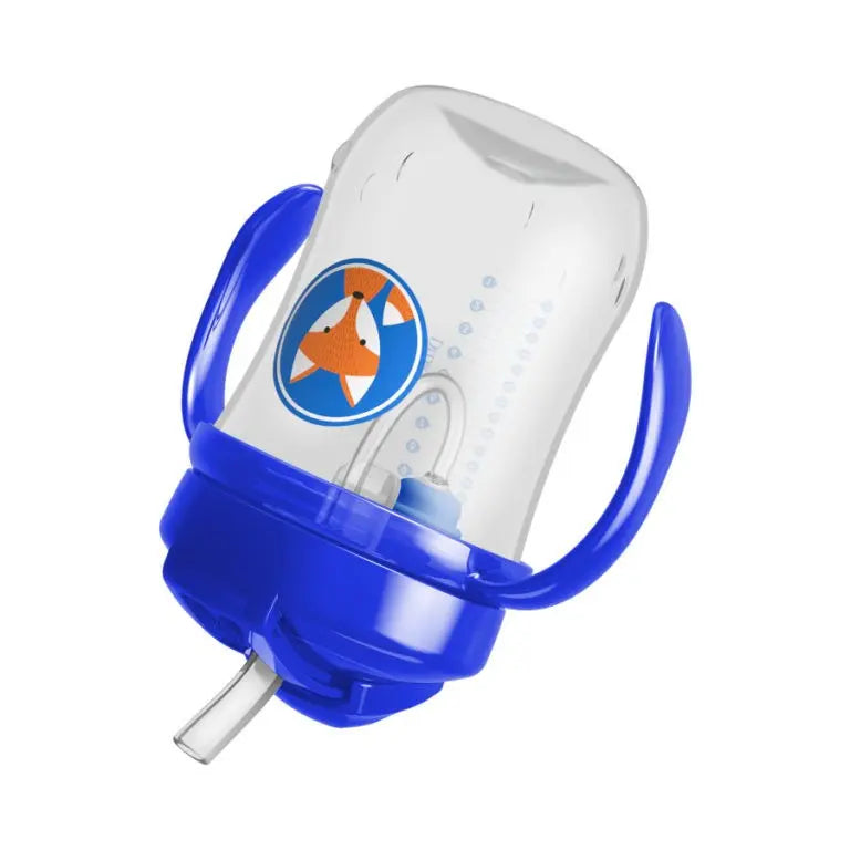 Dr.Browns 9 Oz/270 Ml Baby'S First Straw Cup W/ Handles Blue Deco 6M+ 1 Pack Dr Browns Yallatoys