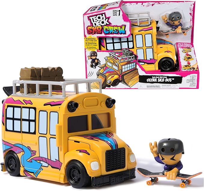 Buy Tech Deck Bus And Fingerboard Playset | Yallatoys.com