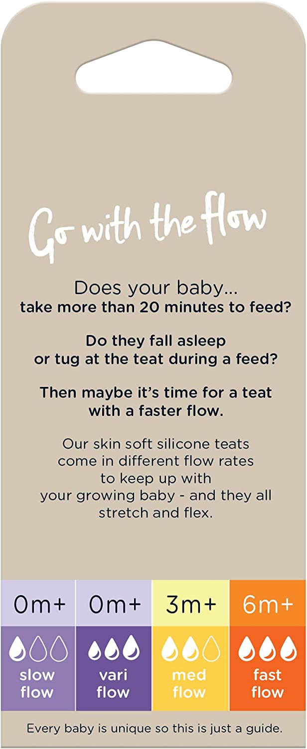 Tommee Tippee Closer To Nature Teats  Medium Flow X 2  Clear Tommee Tippee Yallatoys