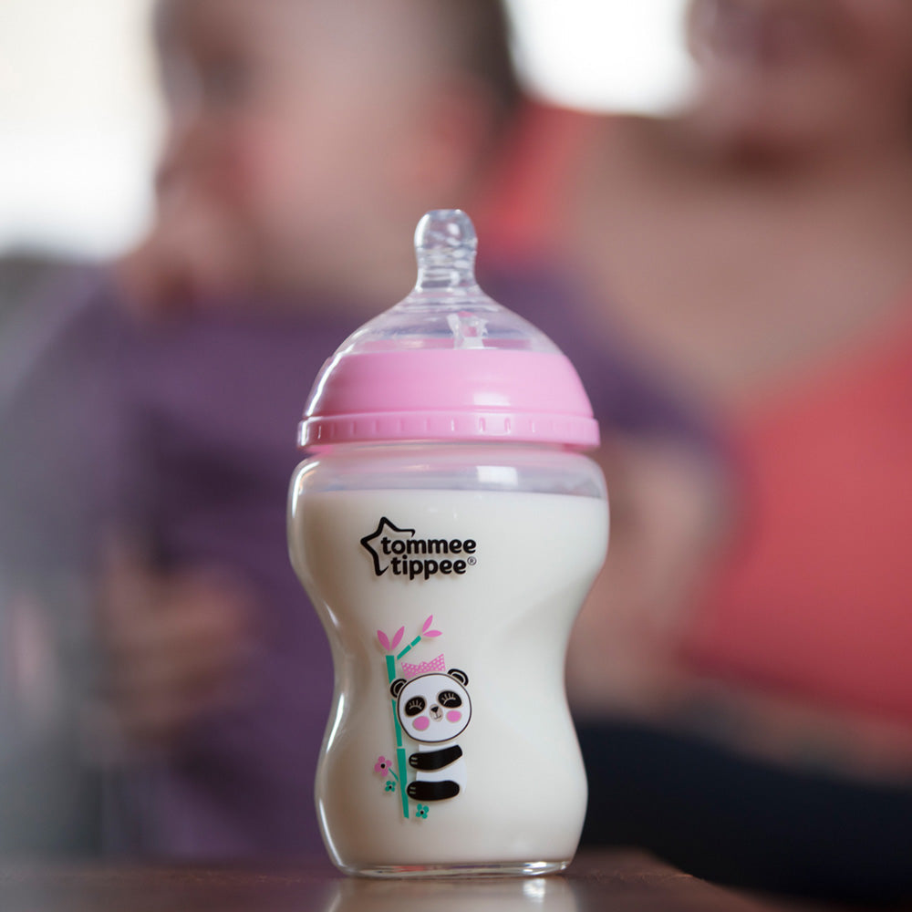 Tommee Tippee  Closer To Nature Glass  250Ml  Girl Tommee Tippee Yallatoys