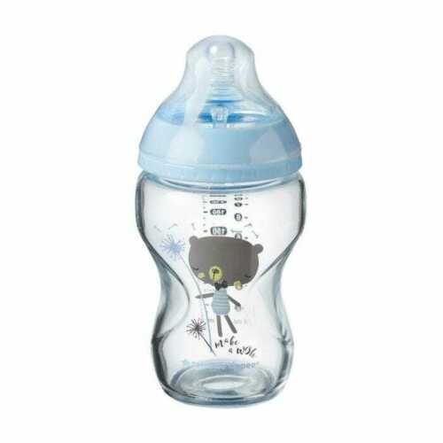 Tommee Tippee  Closer To Nature Glass  250Ml  Boy Tommee Tippee Yallatoys