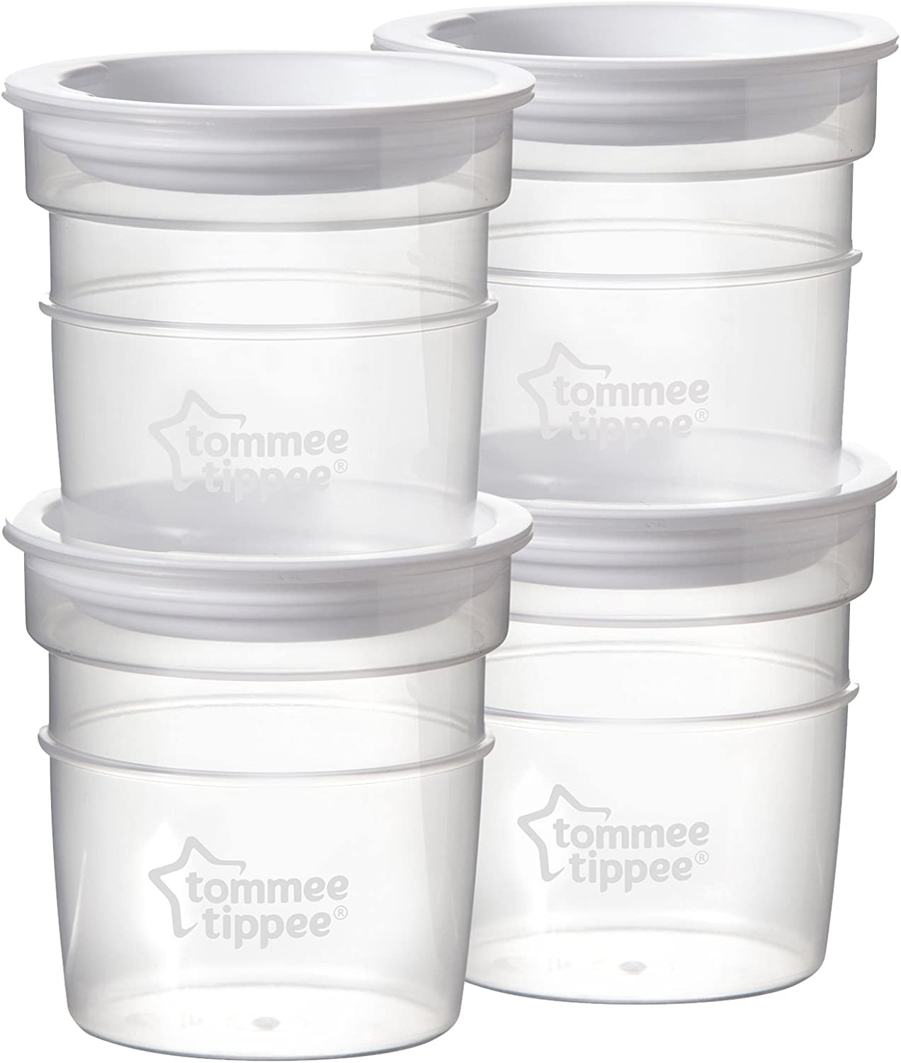 Tommee Tippee Closer To Nature Milk Storage Pots Pack Of 4 Tommee Tippee Yallatoys