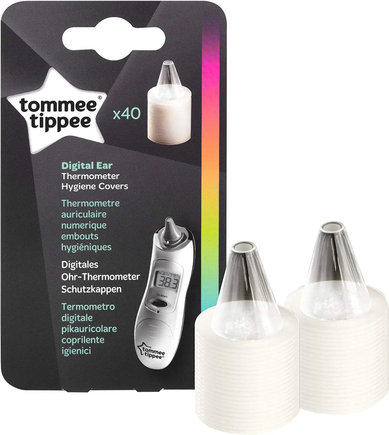 Tommee Tippee Digital Ear Thermometer Hygine Covers 40 Refills Tommee Tippee Yallatoys