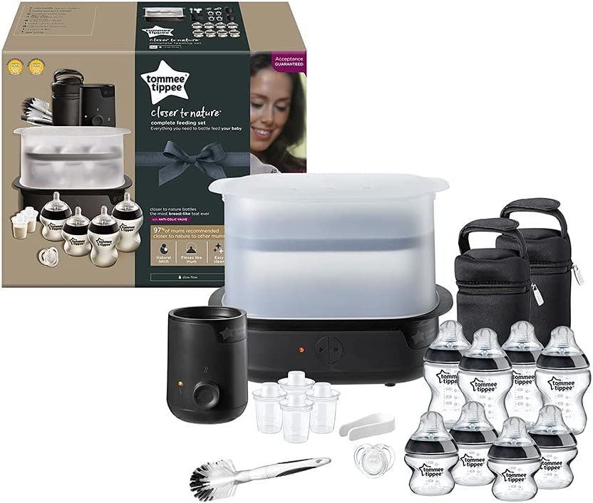 Tommee Tippee Closer To Nature Complete Feeding Kit Black Tommee Tippee Yallatoys