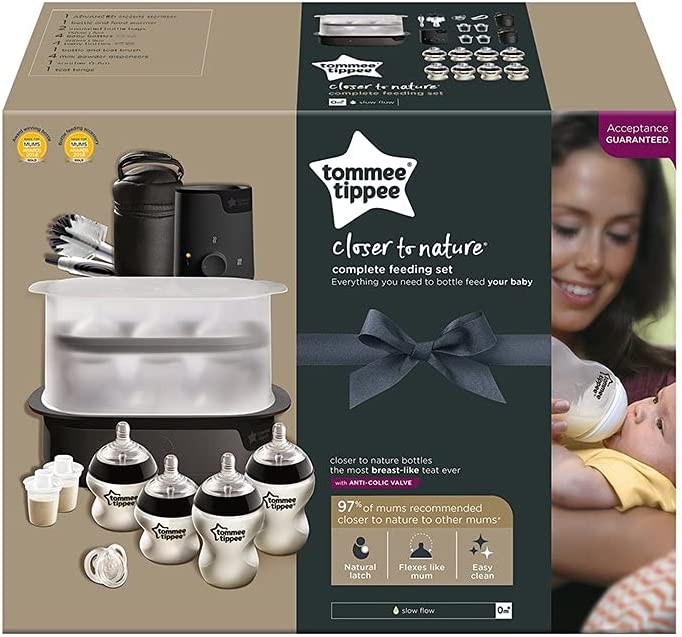 Tommee Tippee Closer To Nature Complete Feeding Kit Black Tommee Tippee Yallatoys