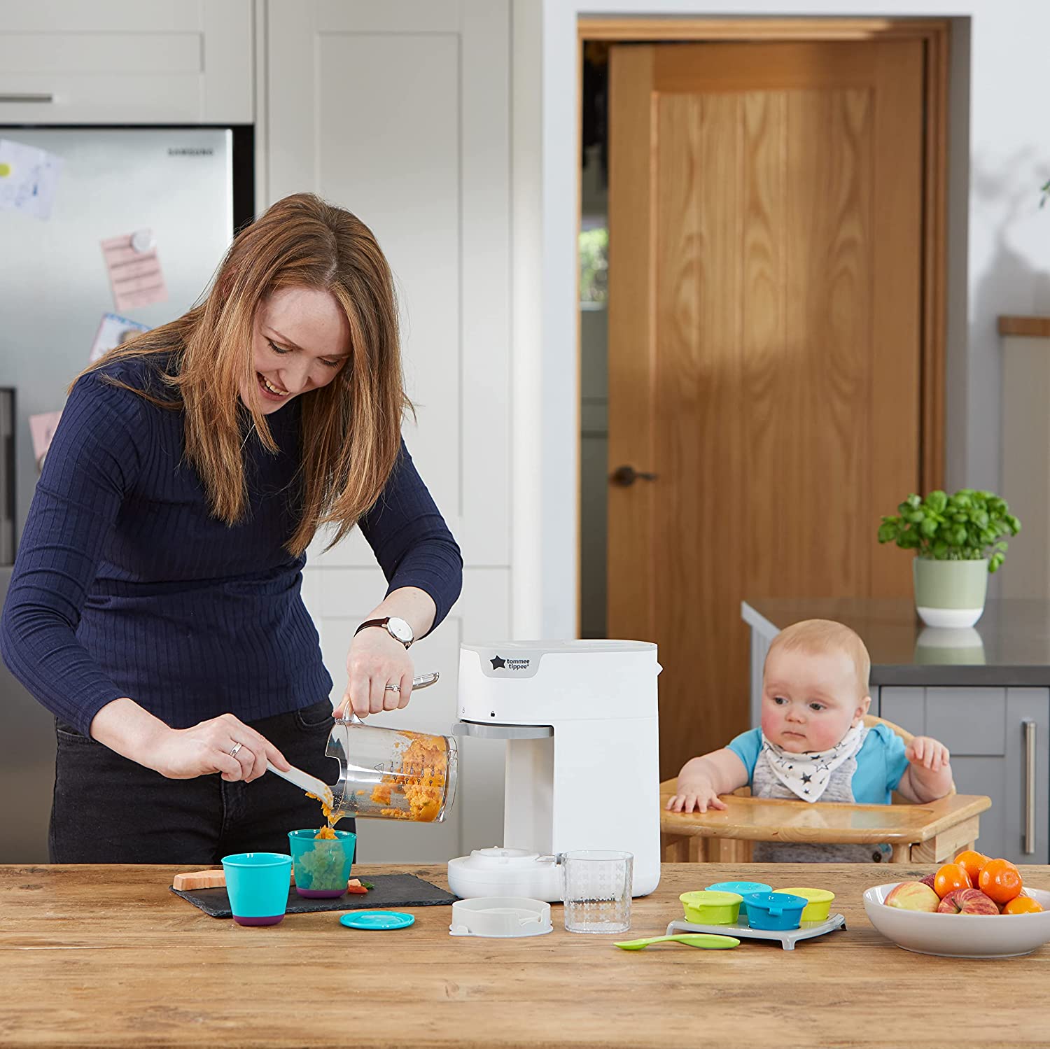 Tommee Tippee Quick Cook Baby Food Steamer Blender Black Tommee Tippee Yallatoys