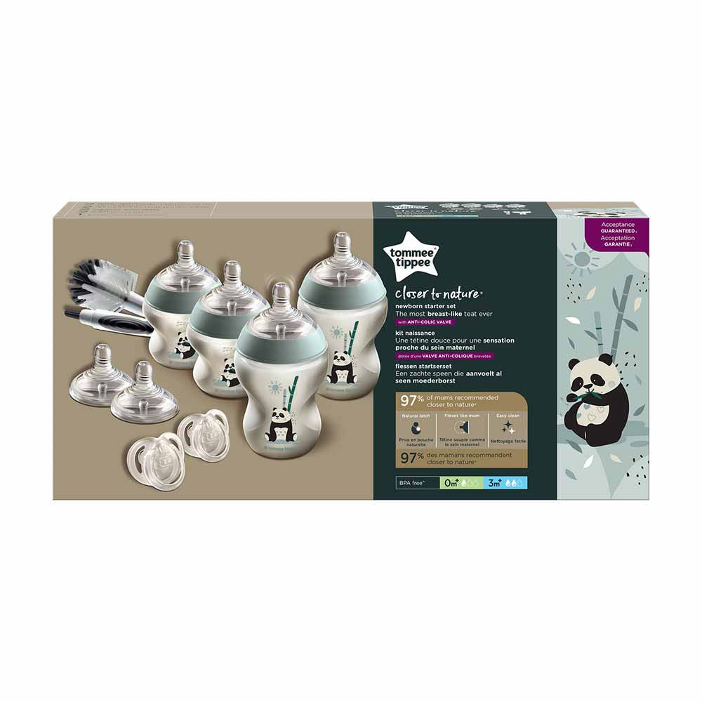 Tommee Tippee Closer To Nature Feeding Bottle Kit  Starter Set Girl Tommee Tippee Yallatoys