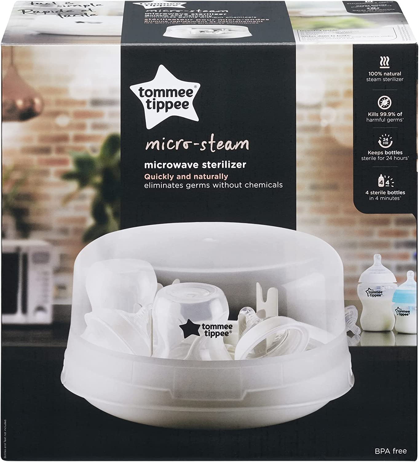 Tommee Tippee Closer To Nature Microwave Steam Steriliser Tommee Tippee Yallatoys